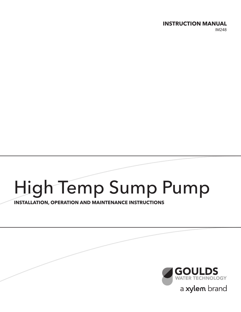 IM248R01 High Temp Sump Pump