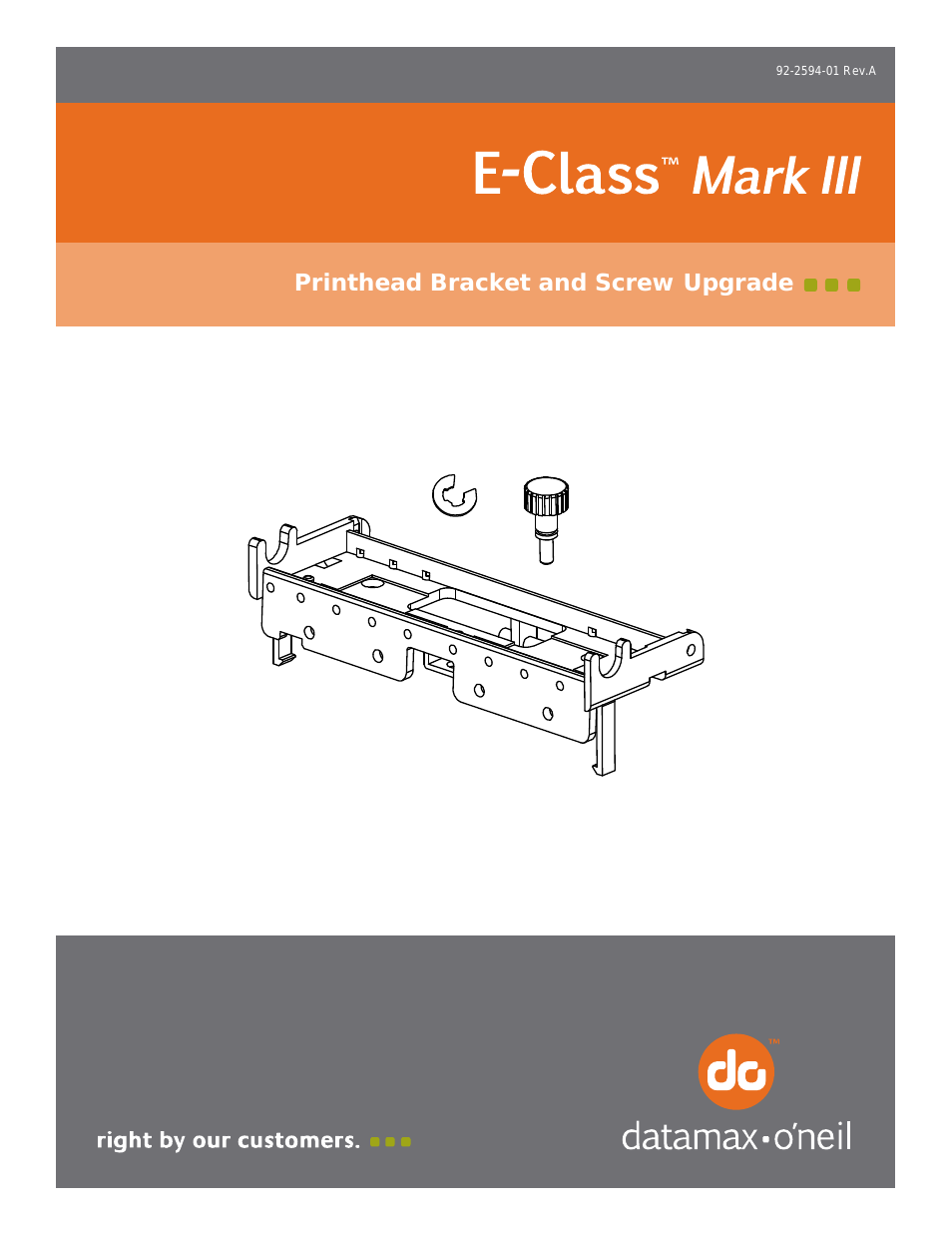 E-Class Mark III Printhead Bracket and Screw Upgrade