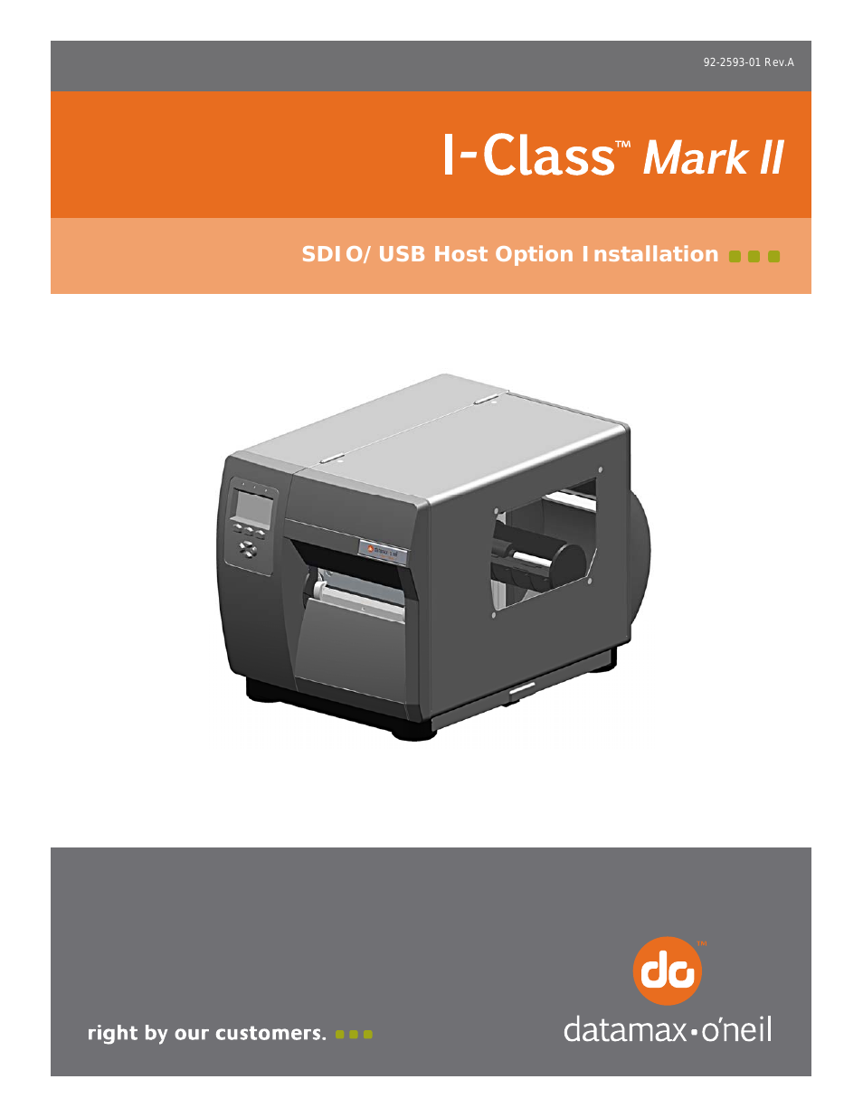 I-Class Mark II SDIO_USB Host Option Installation