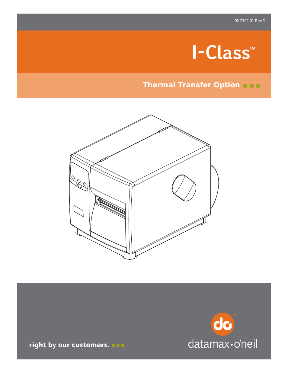 I-Class Thermal Transfer Option