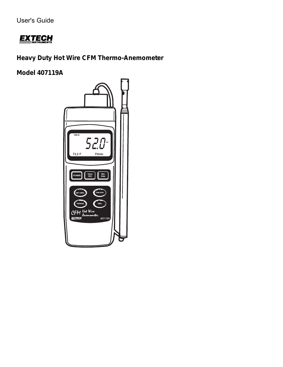 407119A HOT WIRE ANEMOMETERS