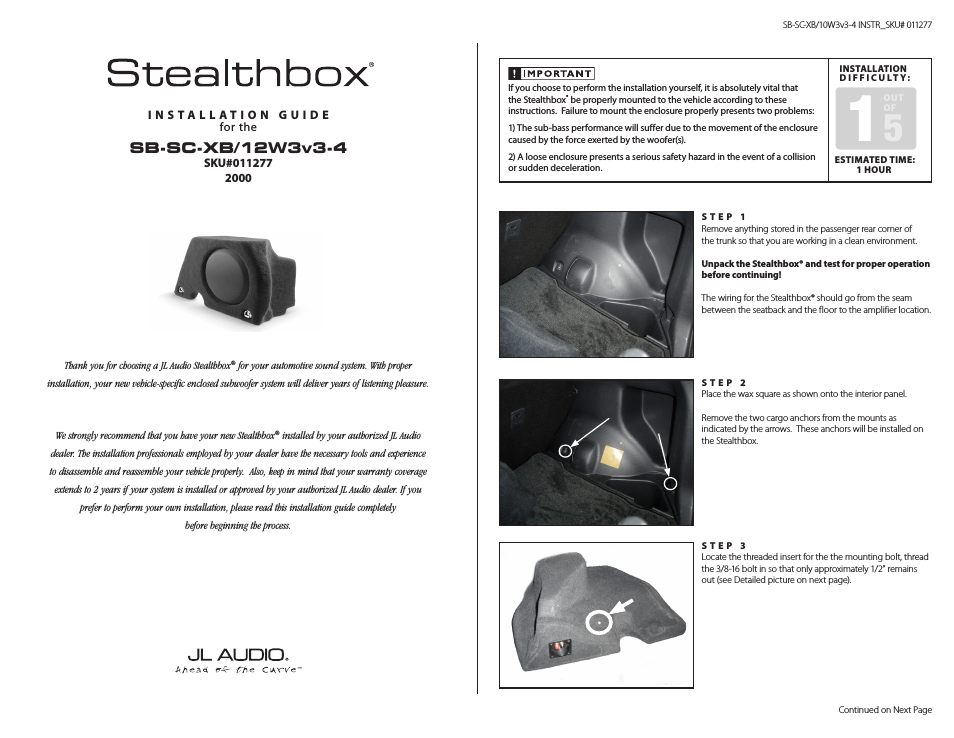 Stealthbox SB-F-FCSZX/10W3v3