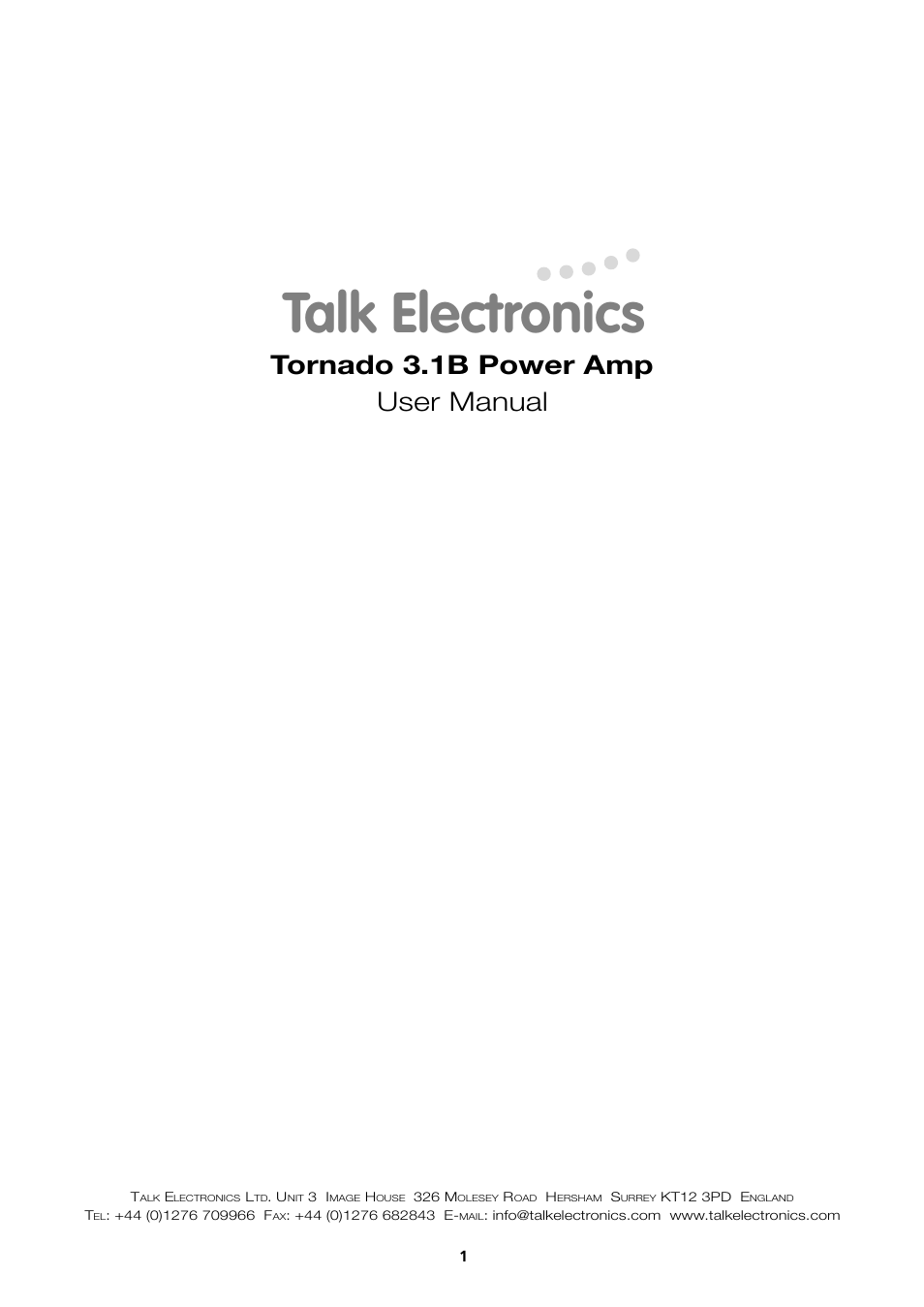 Tornado 3.1B Power Amplifier
