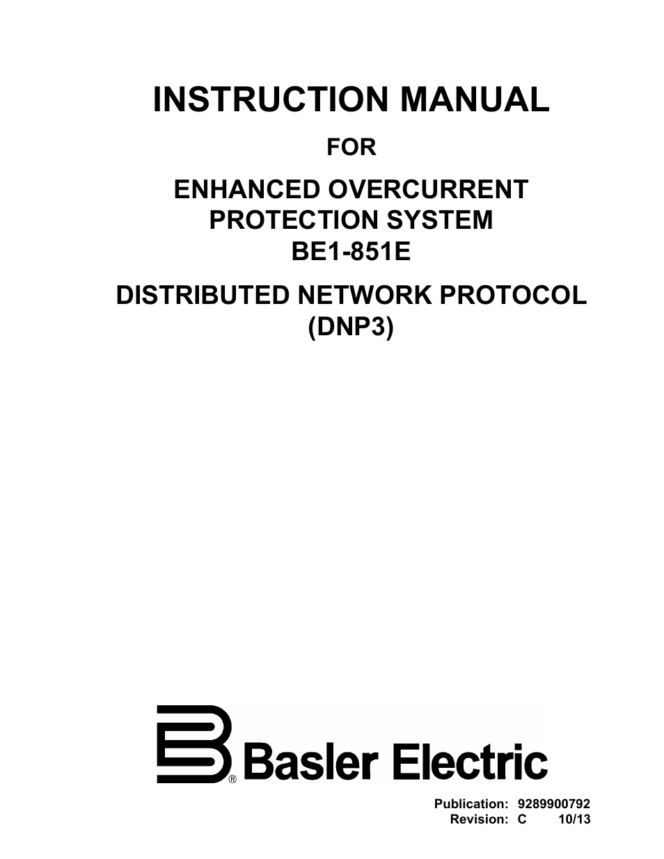 BE1-851 DNP3 Protocol