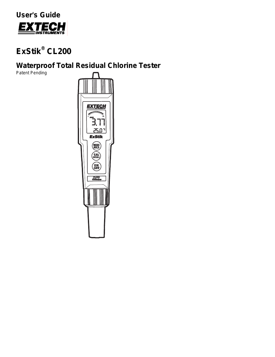 CL200 Waterproof Total Residual Chlorine Tester