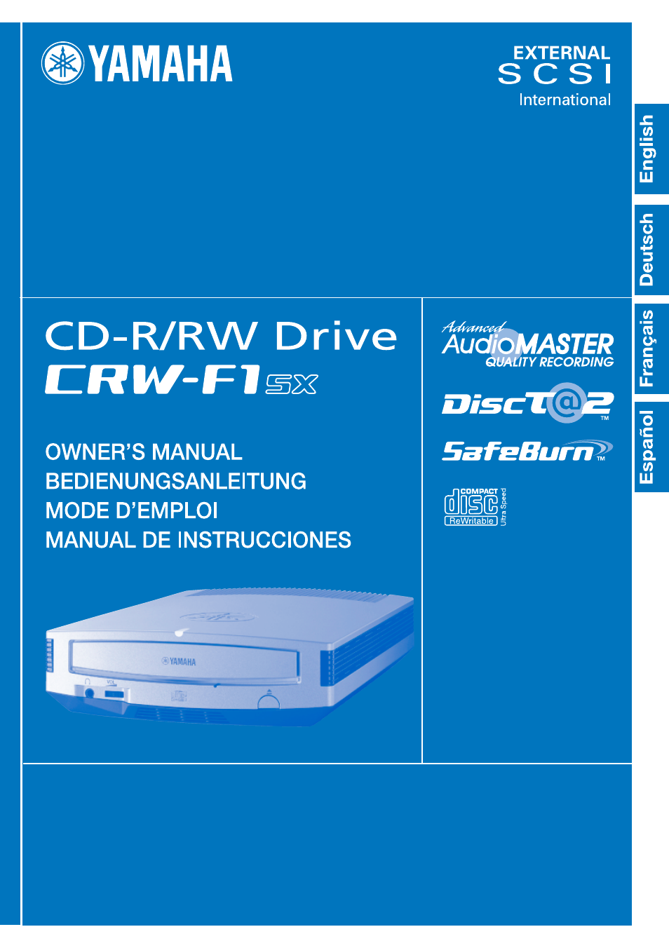 CD Recordable/Rewritable Drive CRW-F1SX