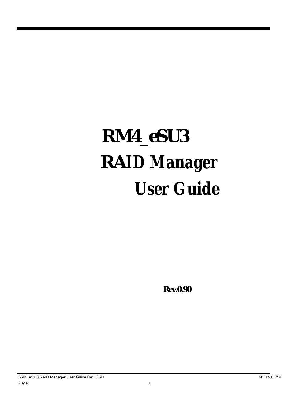 RM4_eSU3 RAID Manager