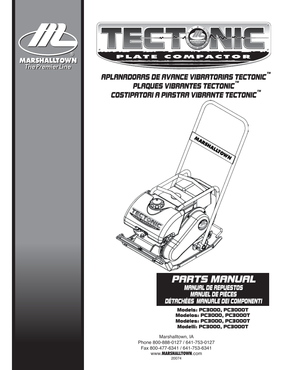 PC3000T Parts Manual