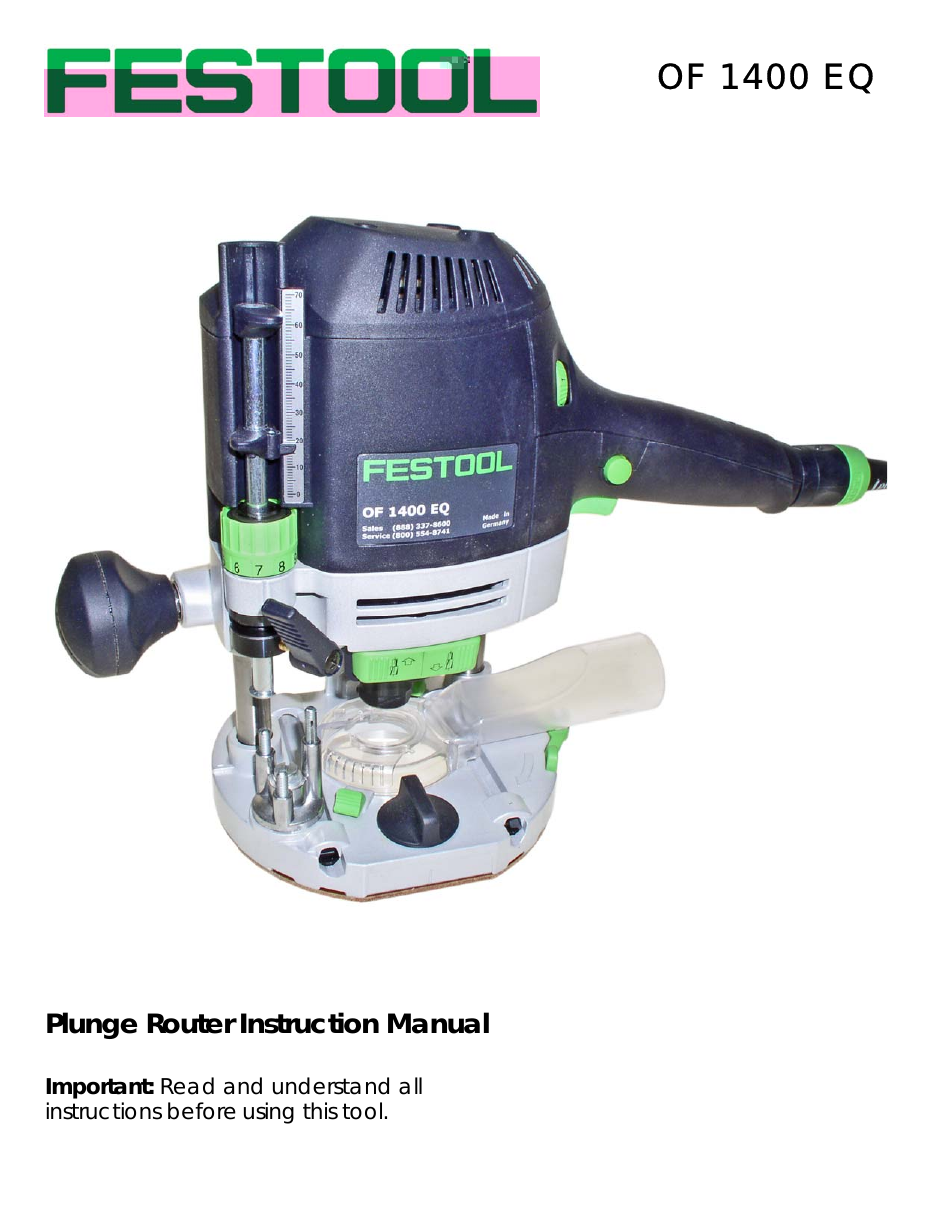 Plunge Router I