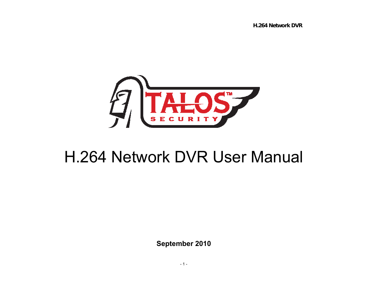 DR400 Series DVR User Manual