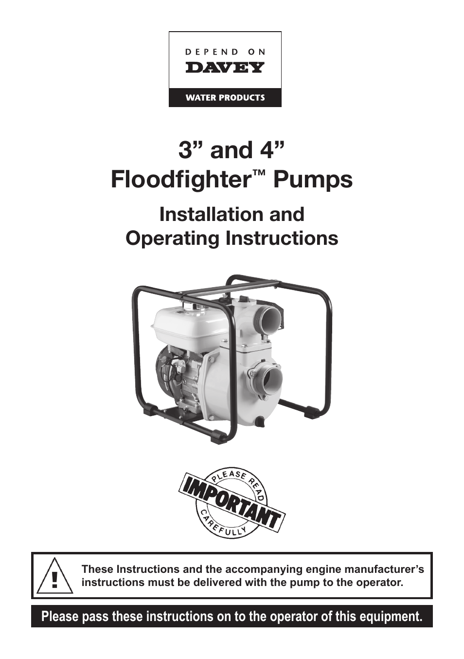 4 Floodfighter Pumps