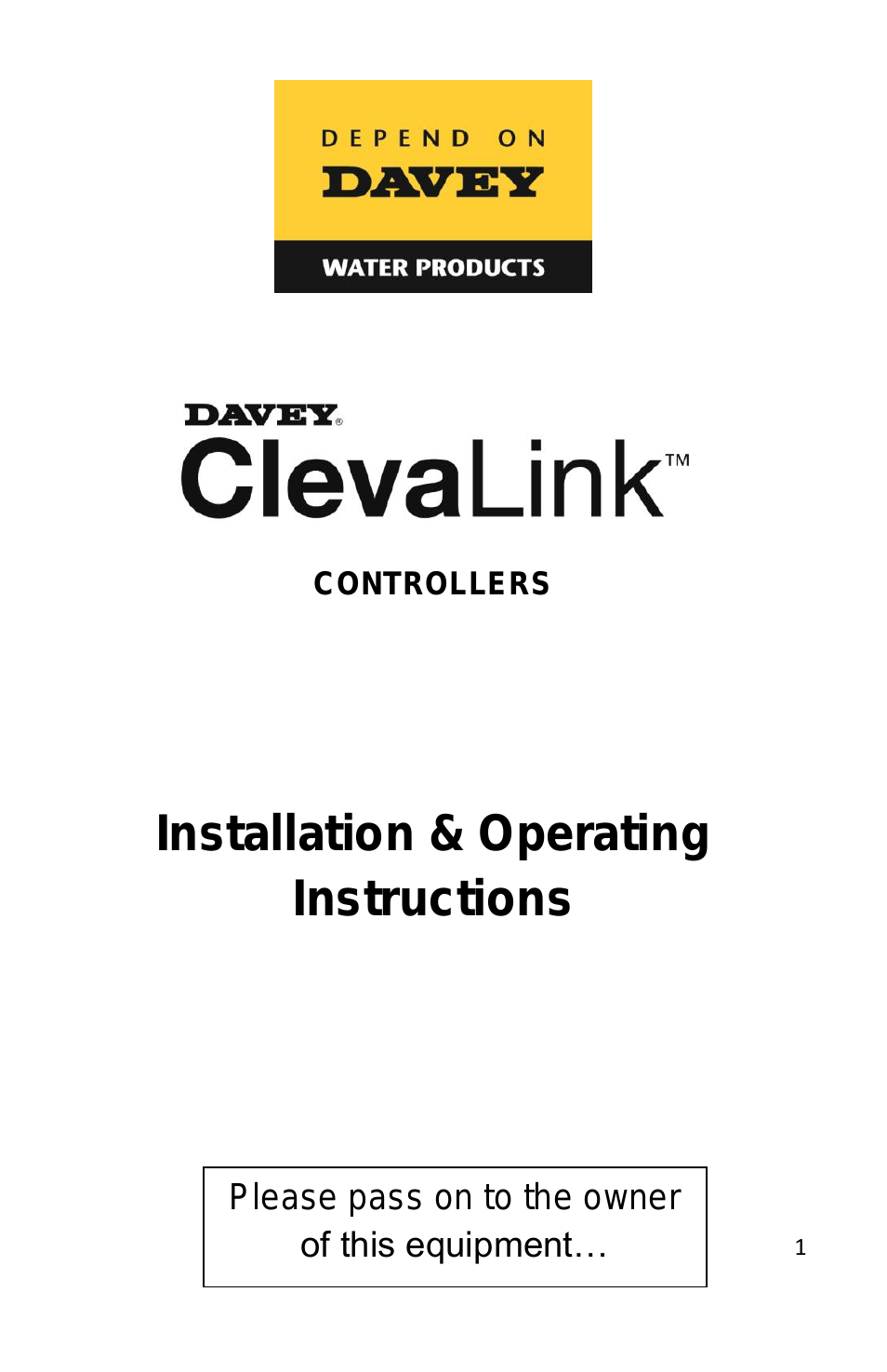 CLEVALINK SYSTEM CONTROLS