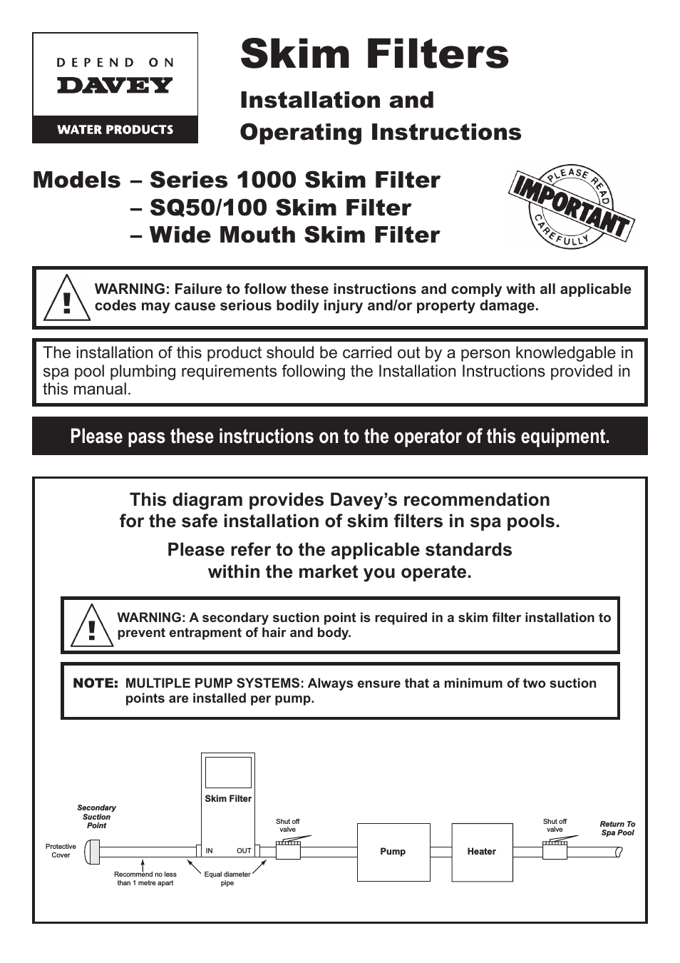 Skim Filter Series 1000