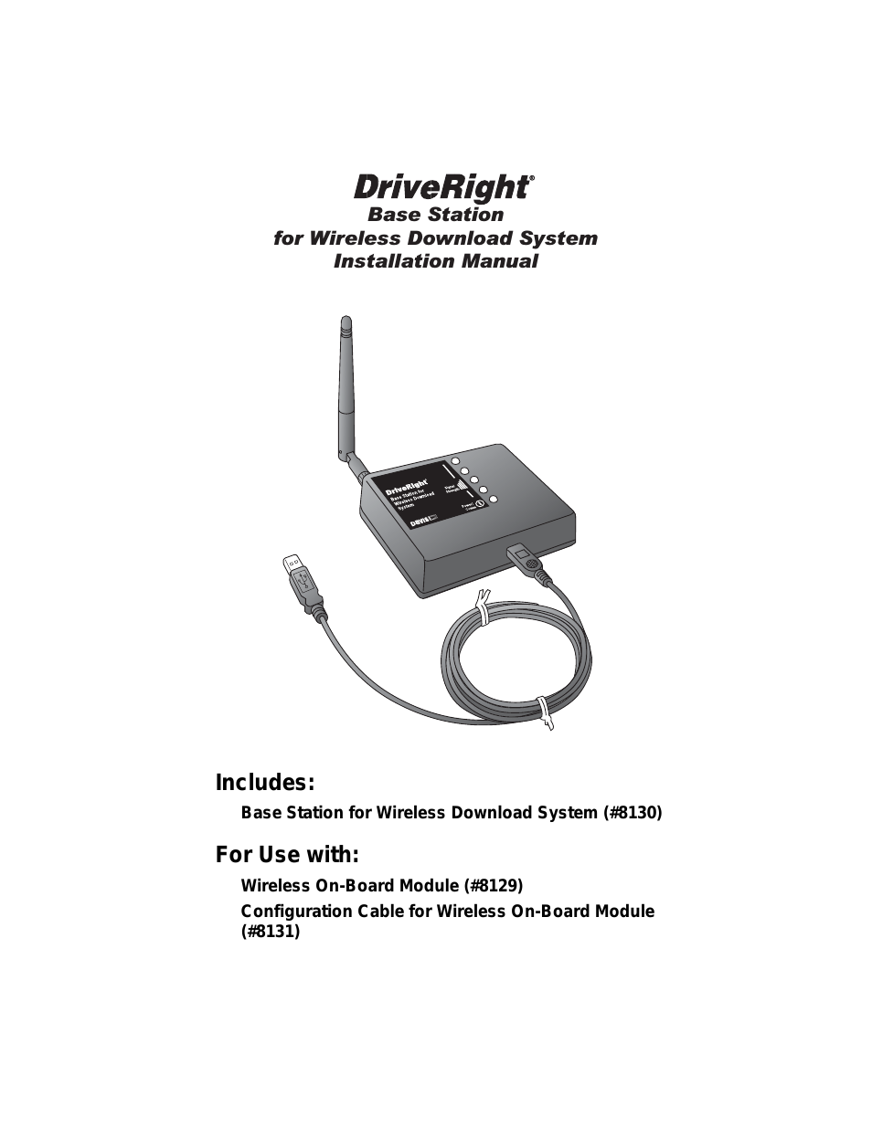 Base Station for Wireless Download Manual (8130)