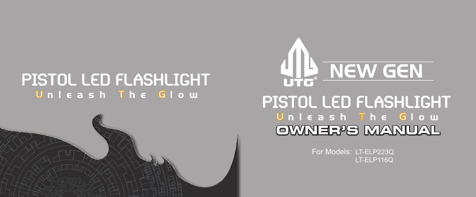 150 lumen Compact LED Pistol Light, 23mm Head, QD Mount (LT-ELP223Q)