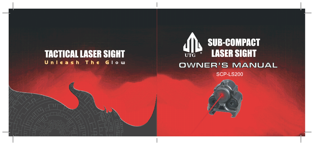 Sub-compact Red Laser, Solid/Strobe Mode, Integral Mount (SCP-LS200)