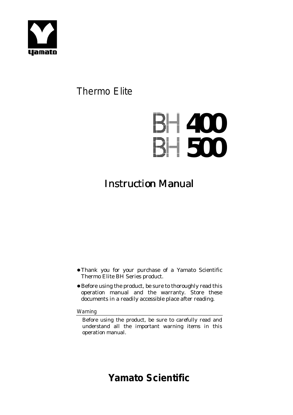 BH400 Thermo-Elite
