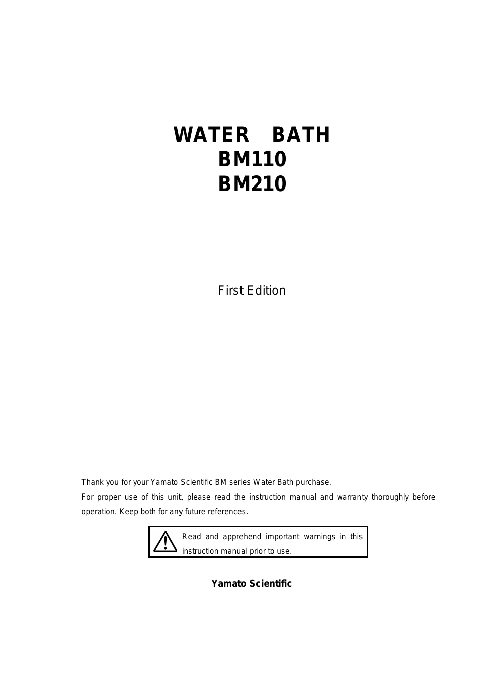 BM110 Water Baths