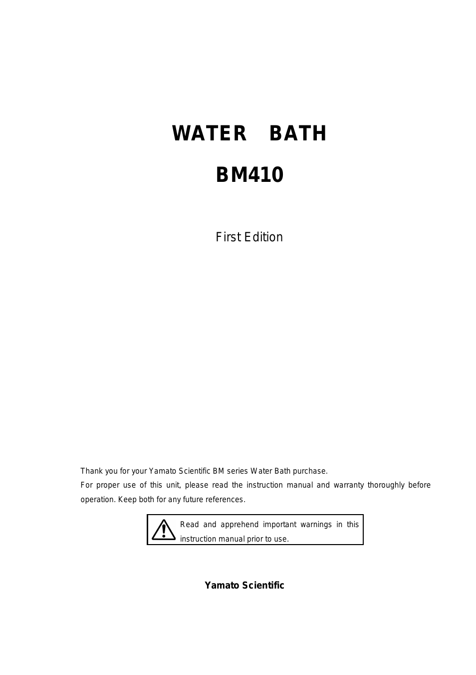 BM410 Water Baths