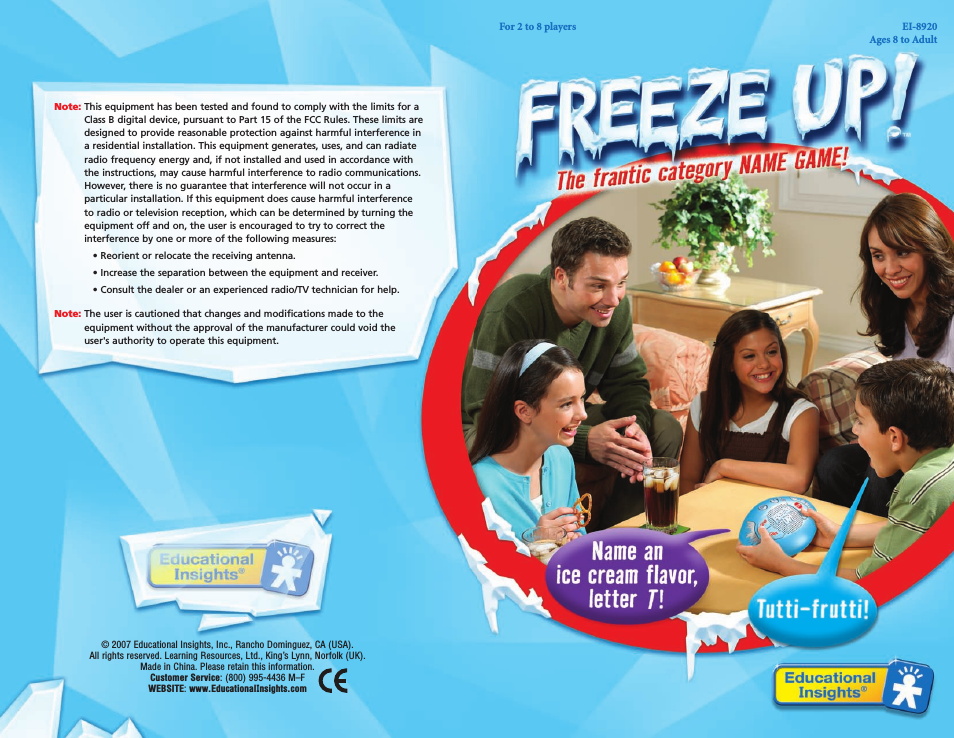 Freeze Up EI-8920