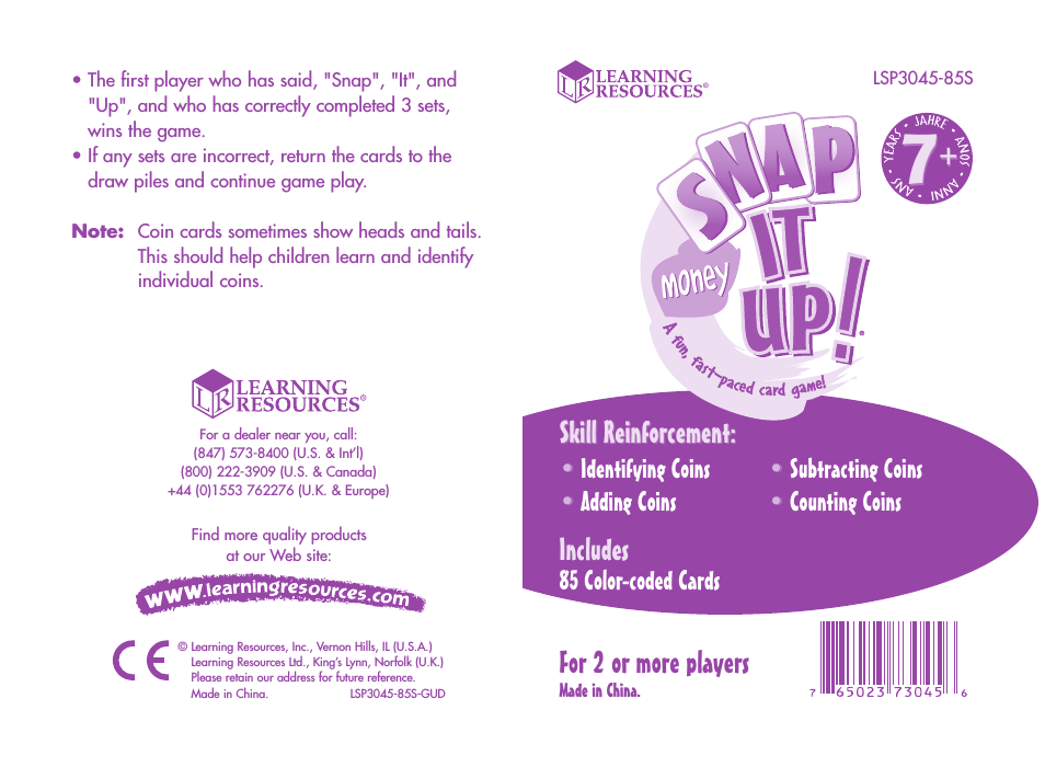 Snap It Up LSP3045-85S