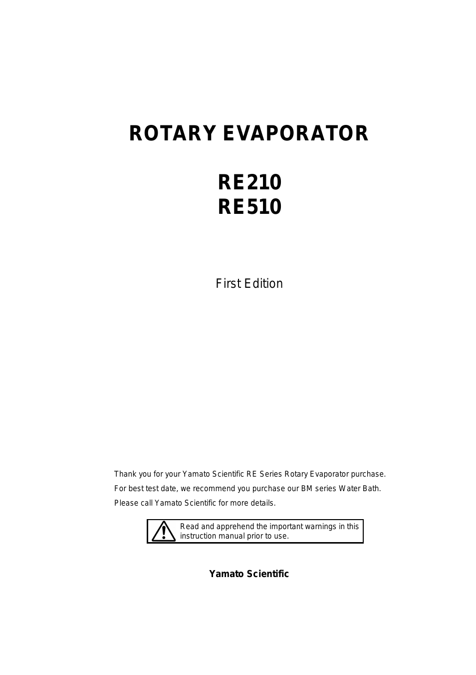 RE210 Evaporators, Rotary
