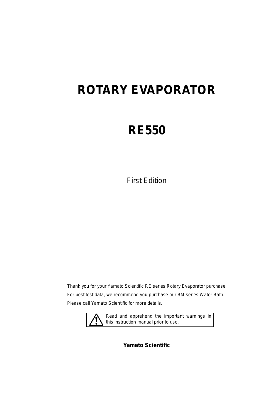 RE550 Evaporators, Rotary
