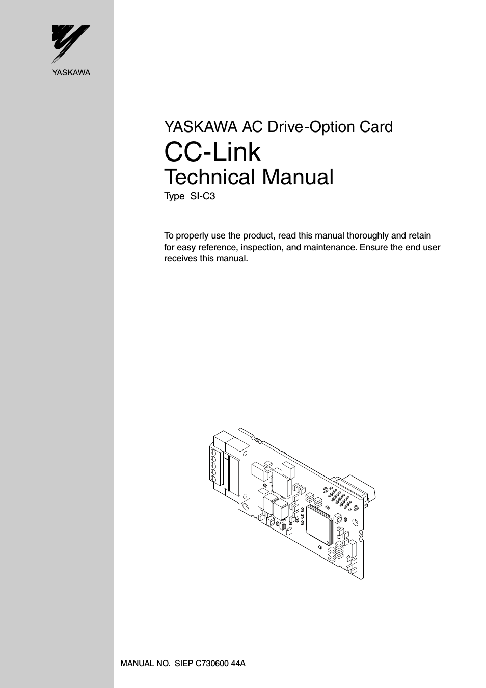 1000 Series Drive Option - CC-Link Technical Manual