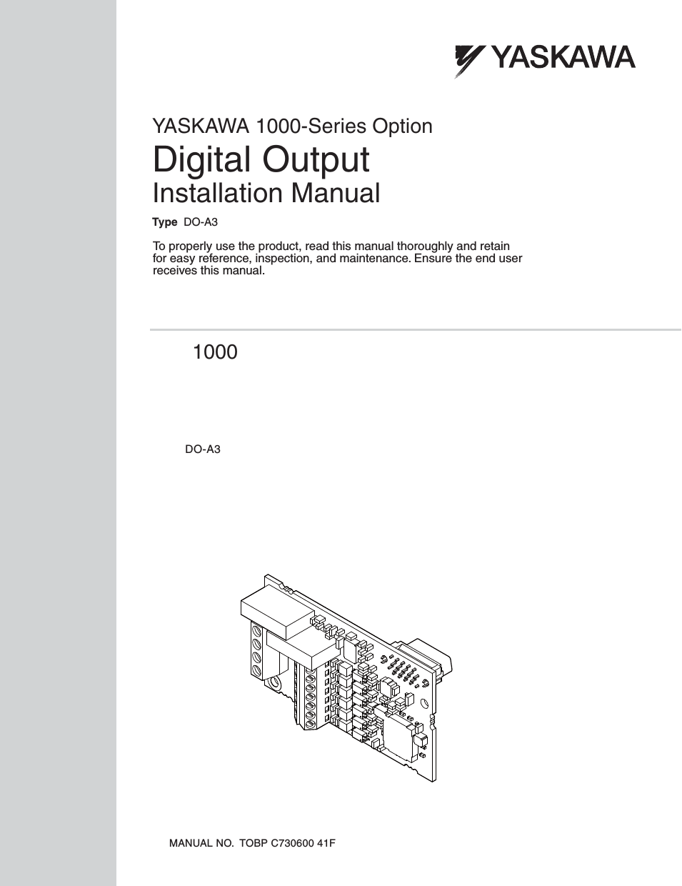 1000 Series Drive Option - Digital Output