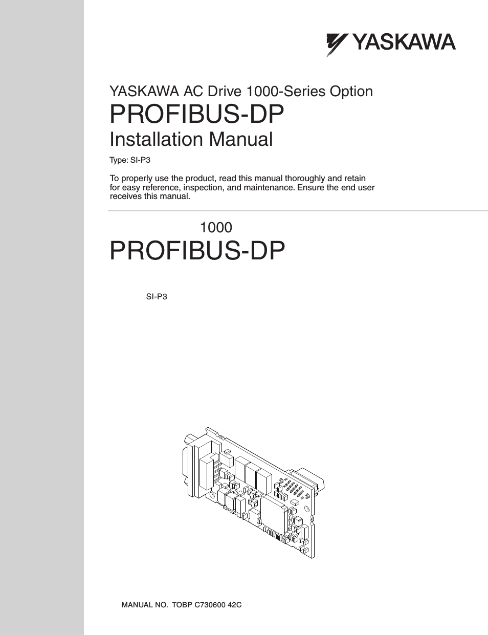 1000 Series Drive Option - Profibus-DP