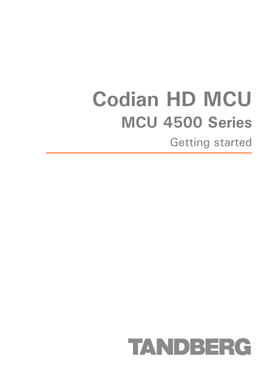 Codian HD MCU 4500 Series