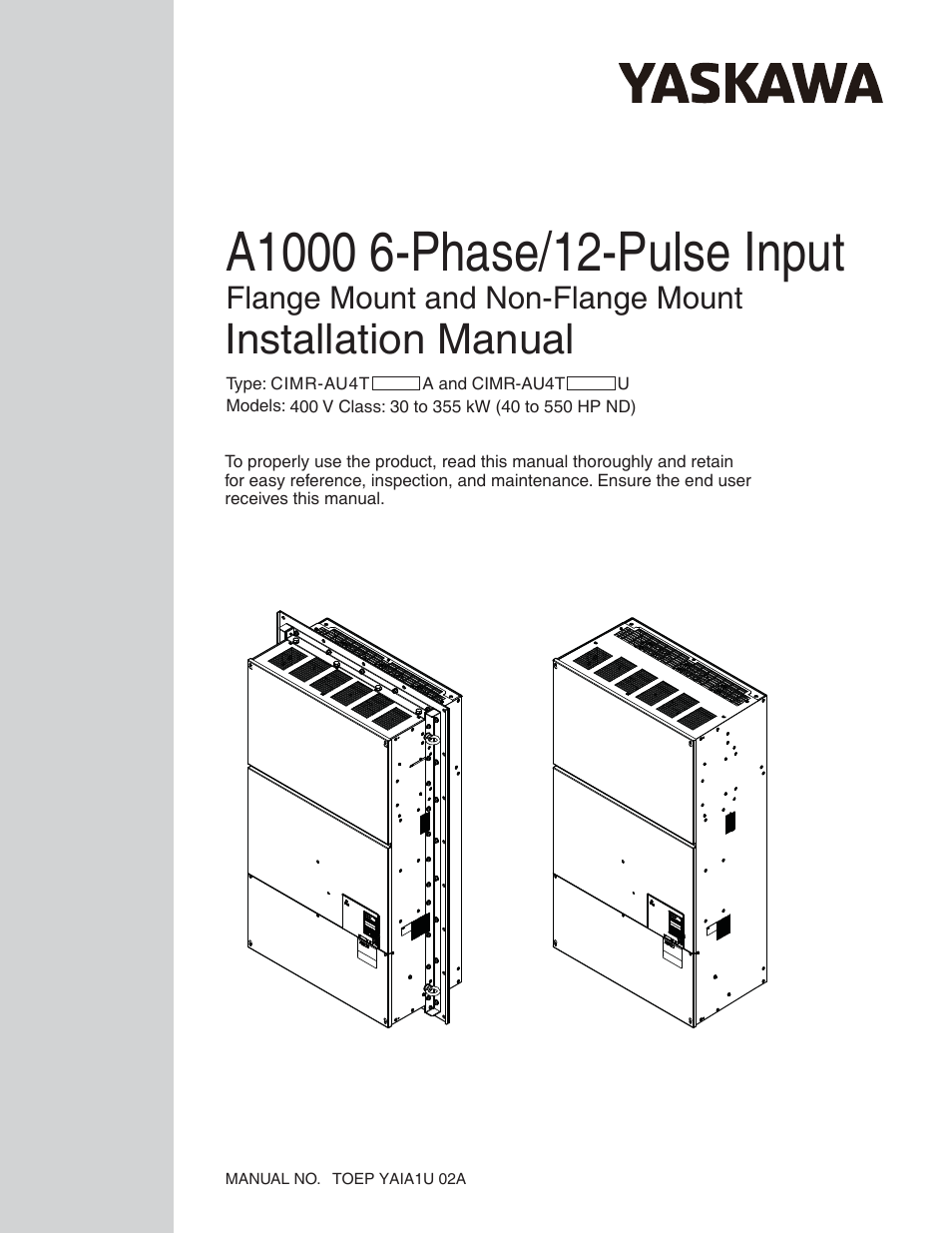 A1000 6-Phase/12-Pulse Input