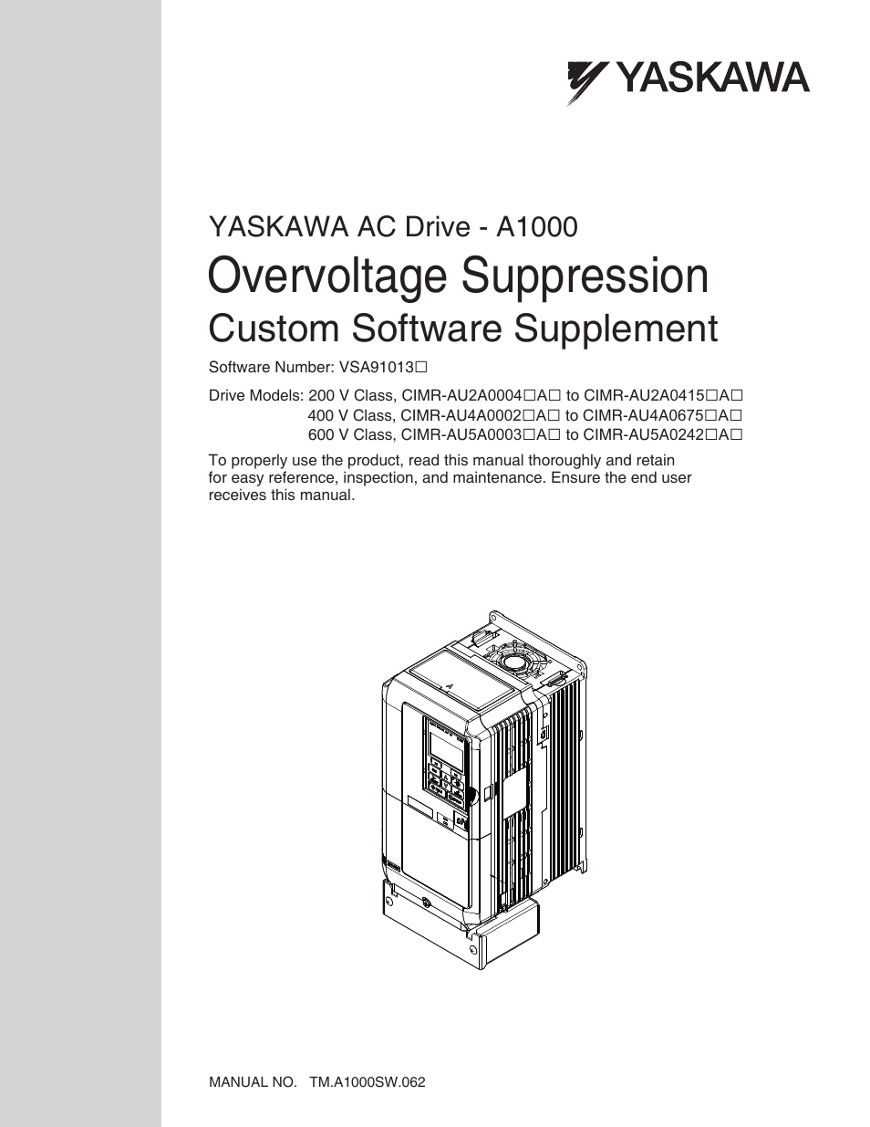 A1000 Drive Software Technical Manual