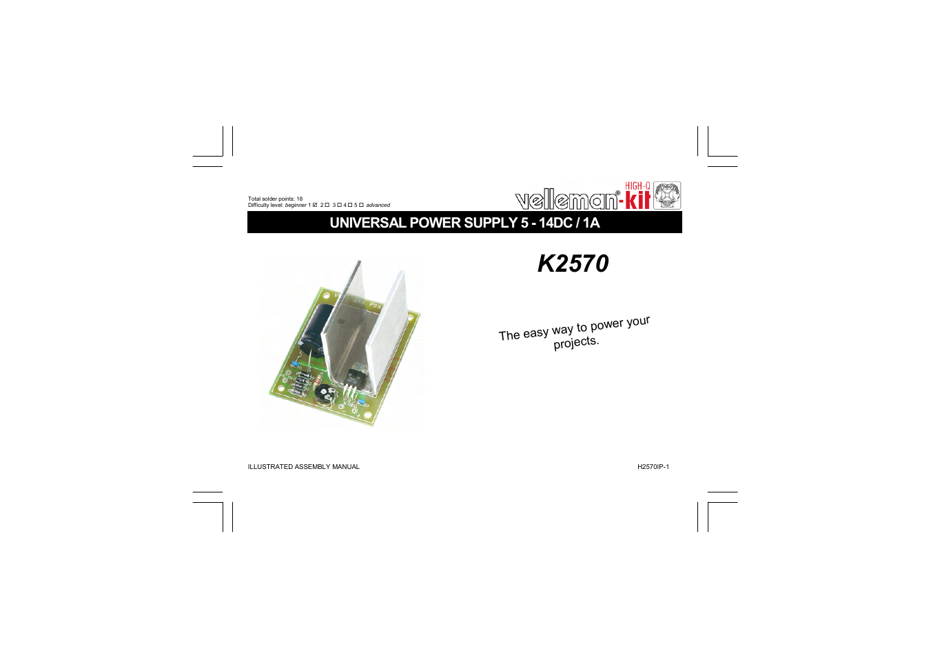K2570 Assembly instructions