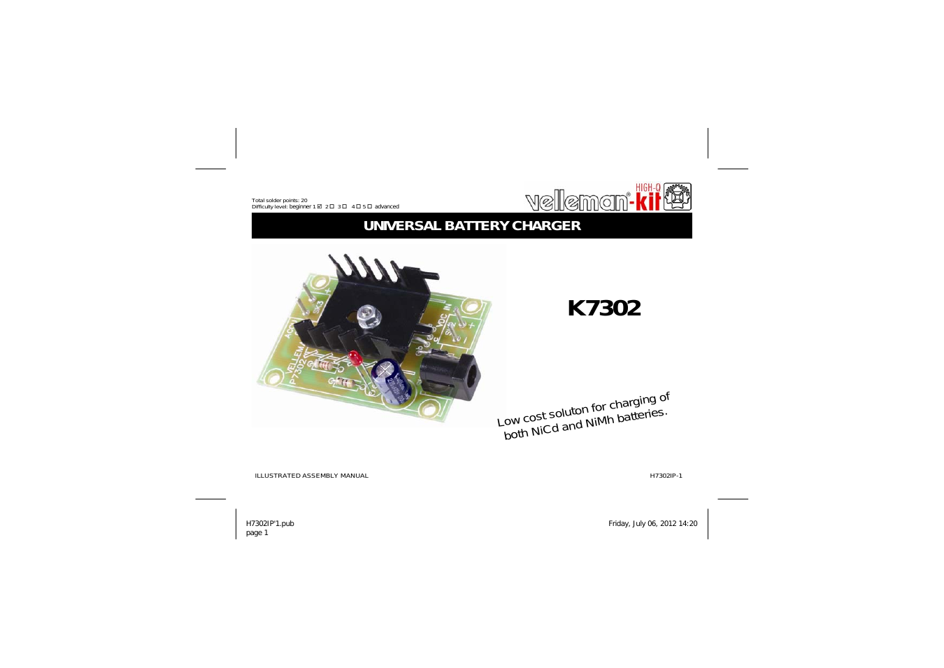 K7302 Assembly instructions