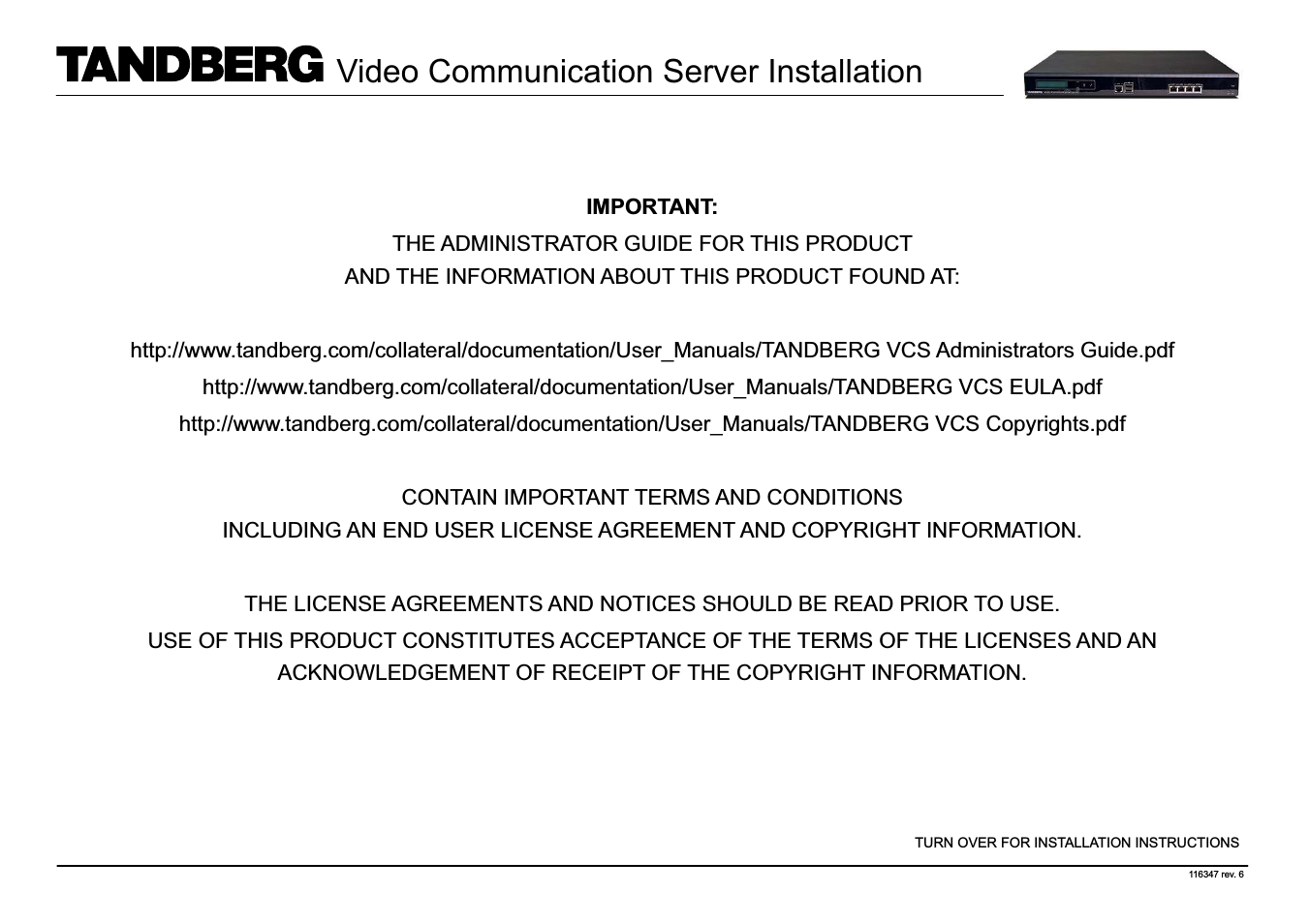 Video Communication Server 116347