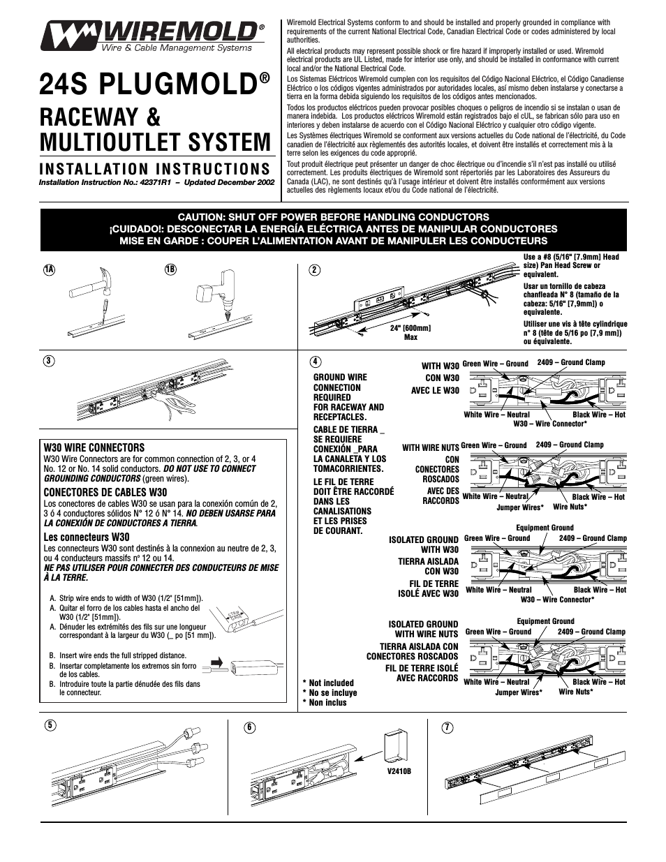 2400 Series Steel Plugmold Multioutlet System v.1