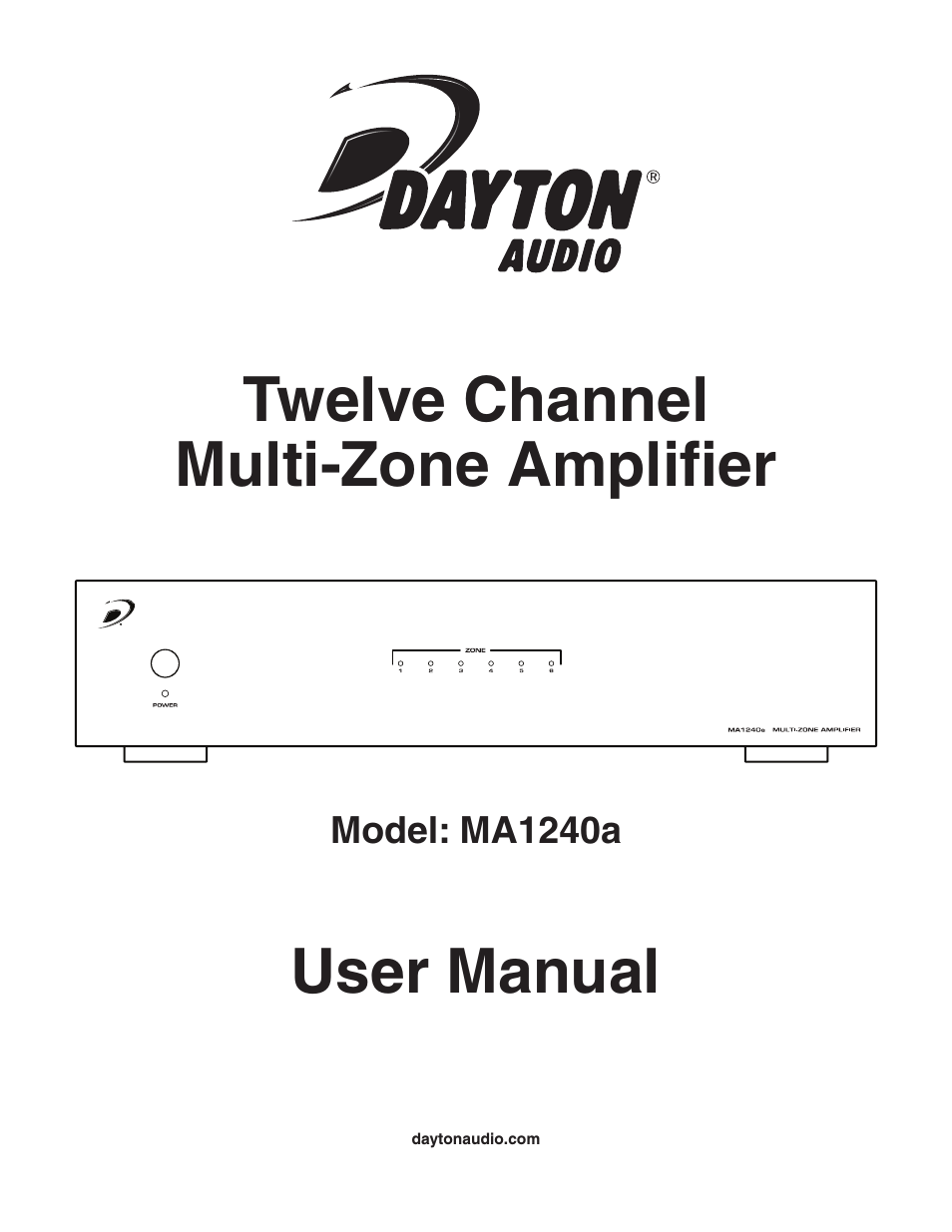 MA1240a Multi-Zone 12 Channel Amplifier