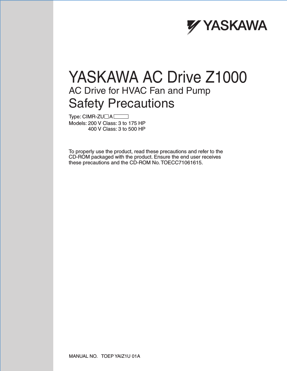 AC Drive Z1000 HVAC