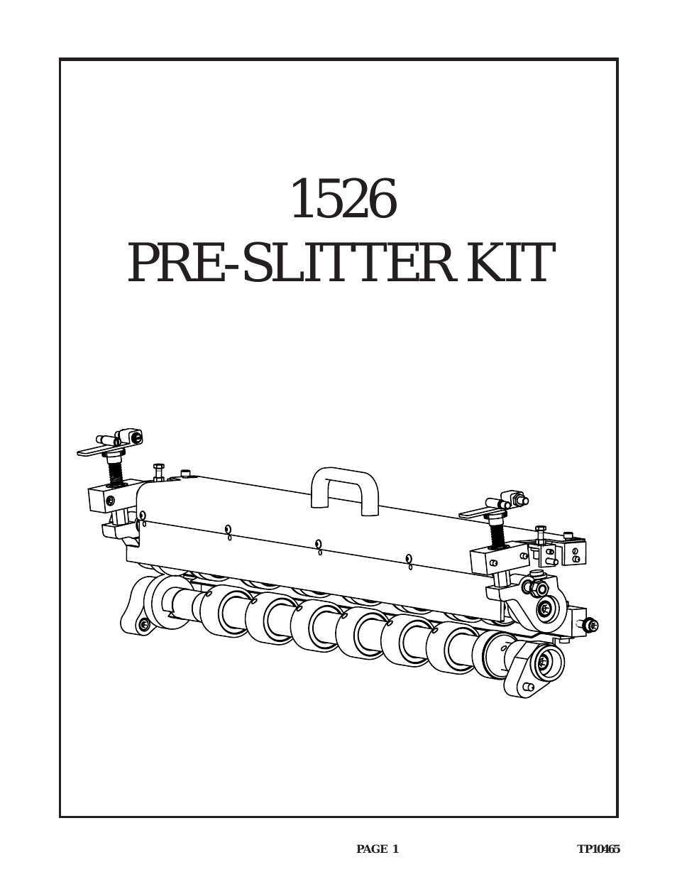 BAUM 26: Pre-slitter kit (early 2004)