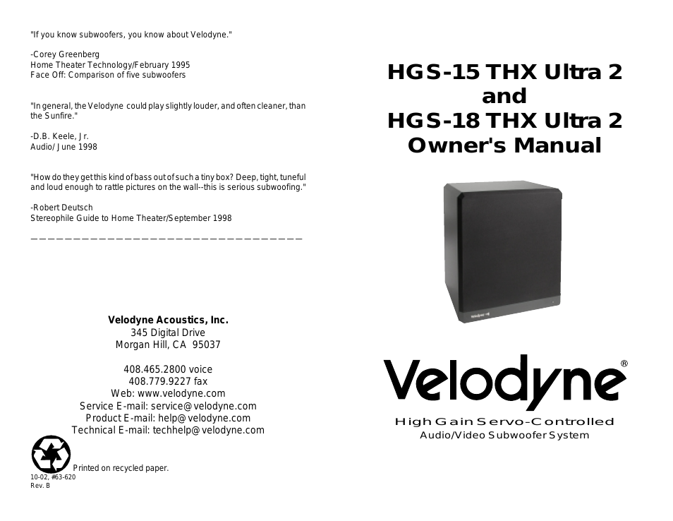 HGS-15 THX Ultra