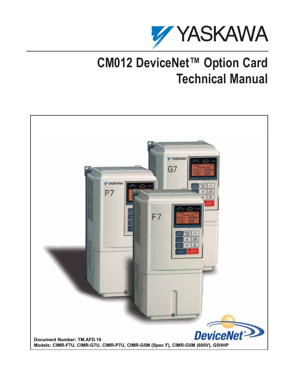 CM012 DeviceNet Option Card
