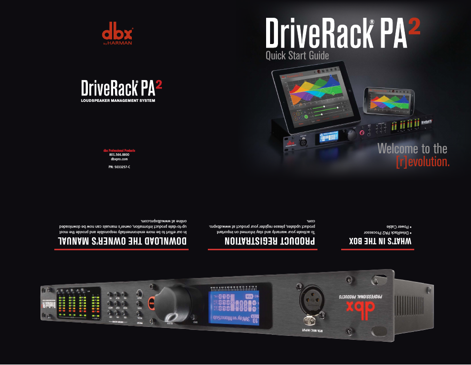 DriveRack PA2 Quickstart Guide