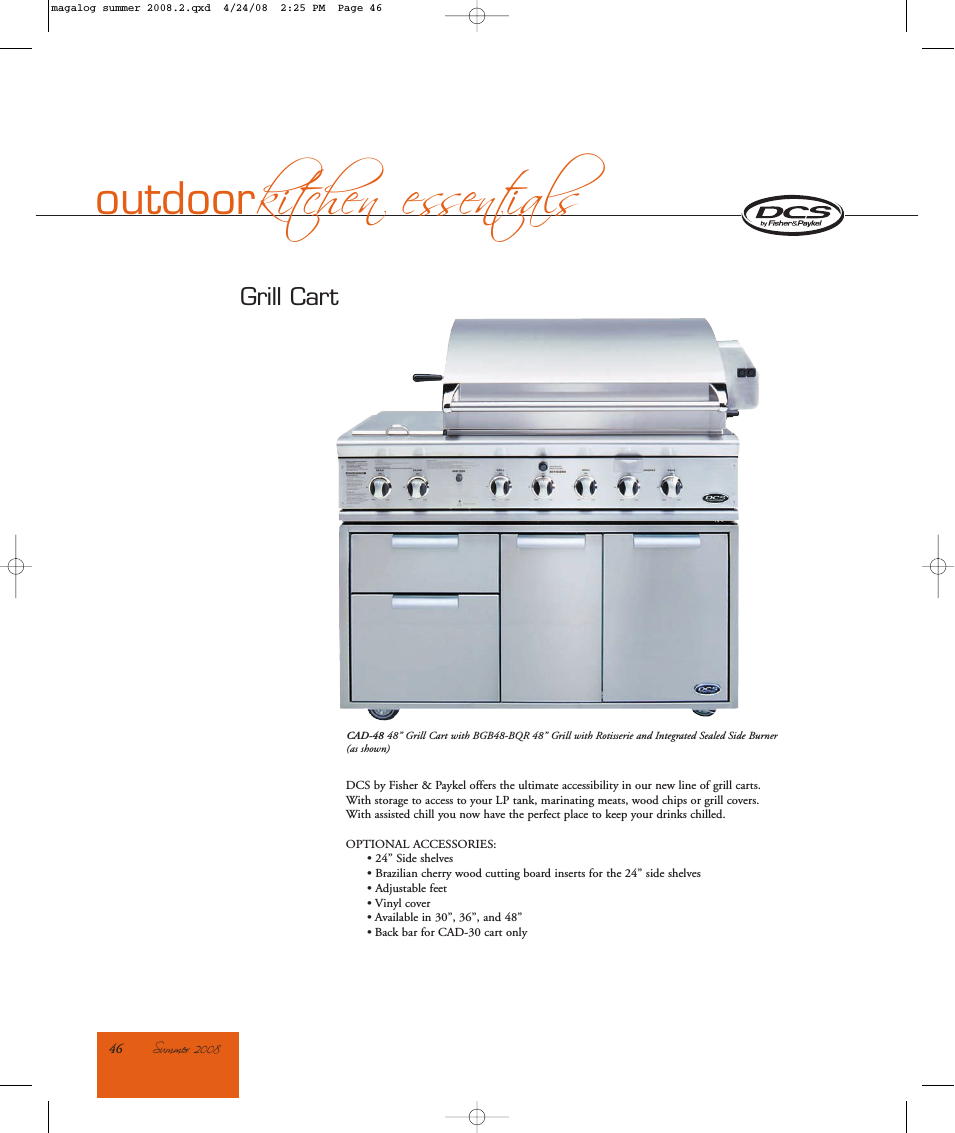 Grill Cart CAD-48