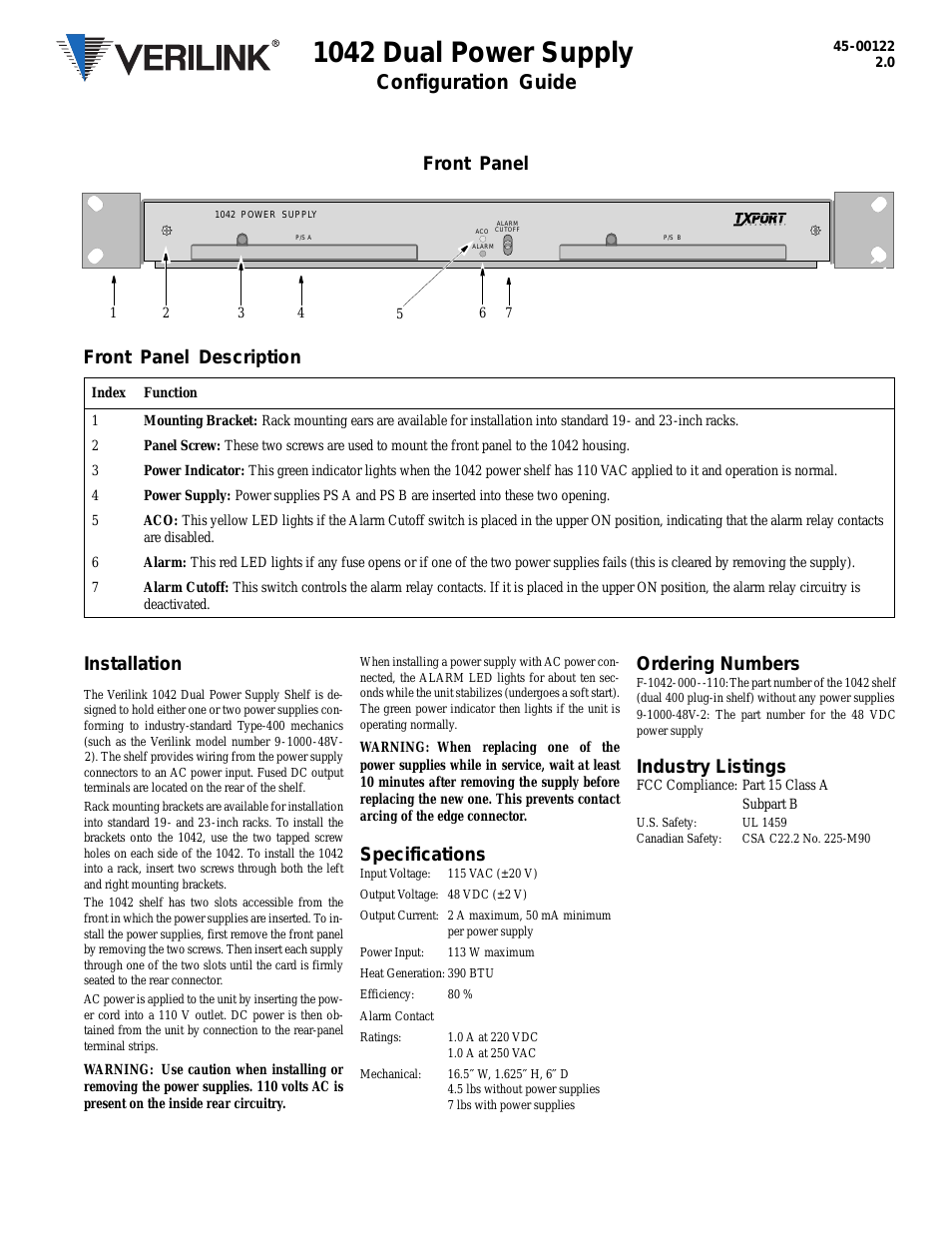 1042 (CG) Configuration/Installation Guide
