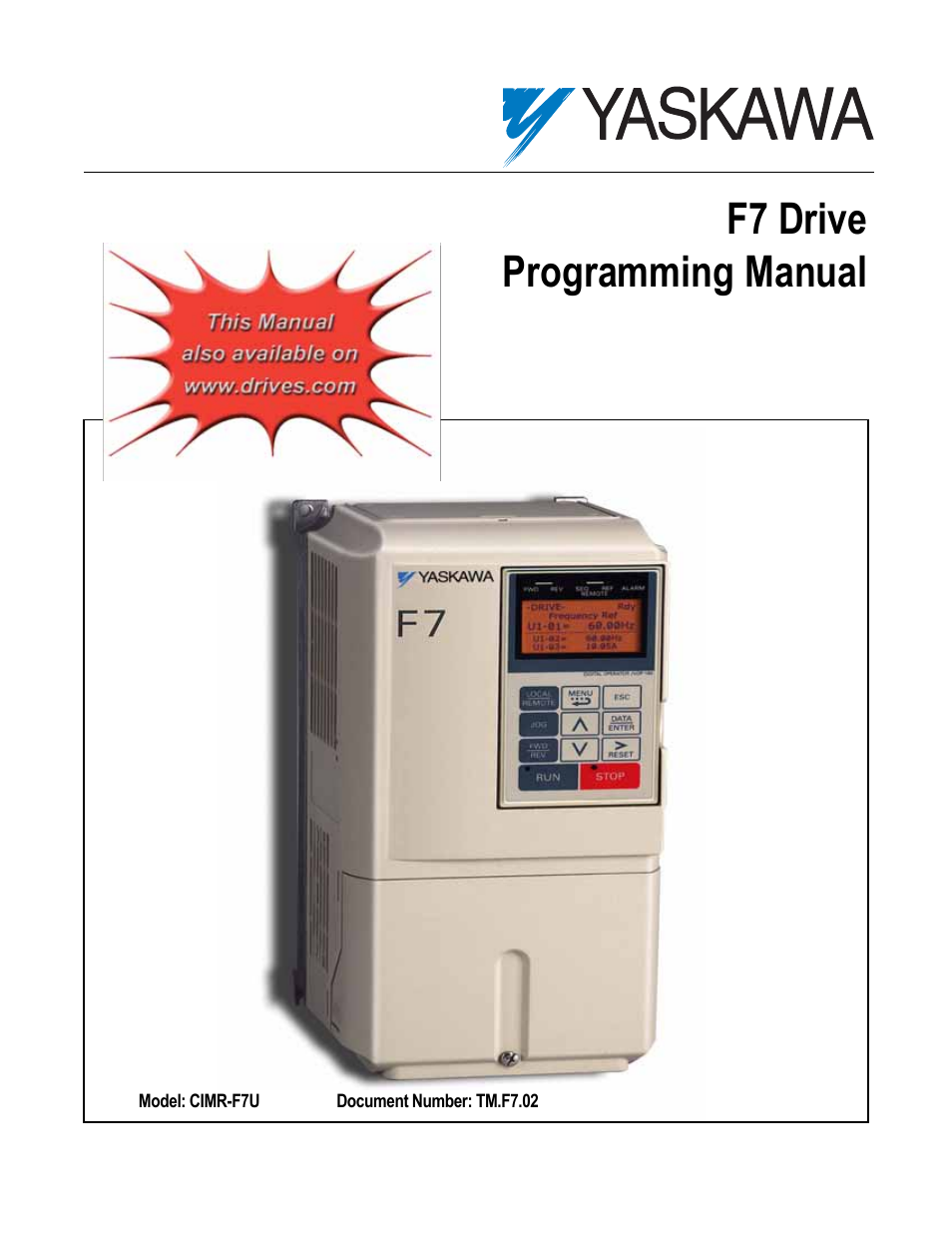 F7 Drive Programming Manual