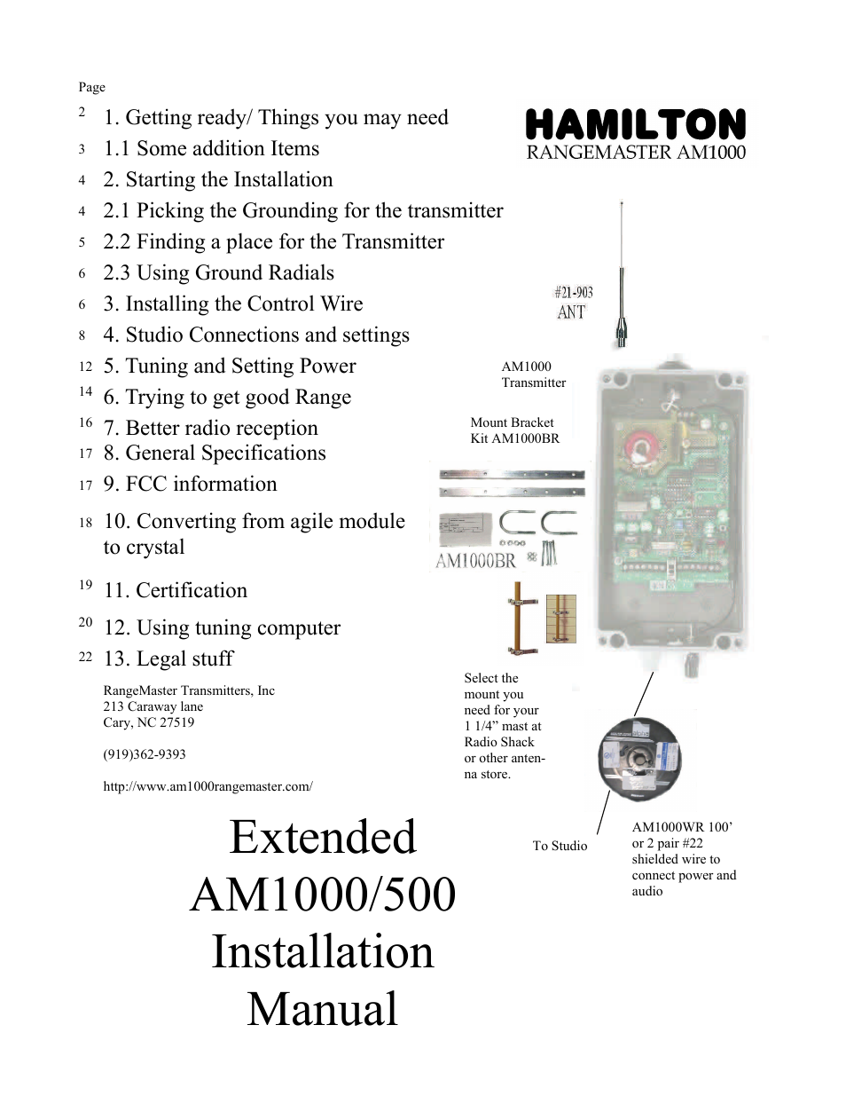 HAMILTON AM1000