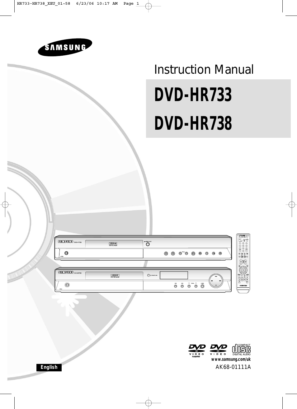 DVD-HR738/