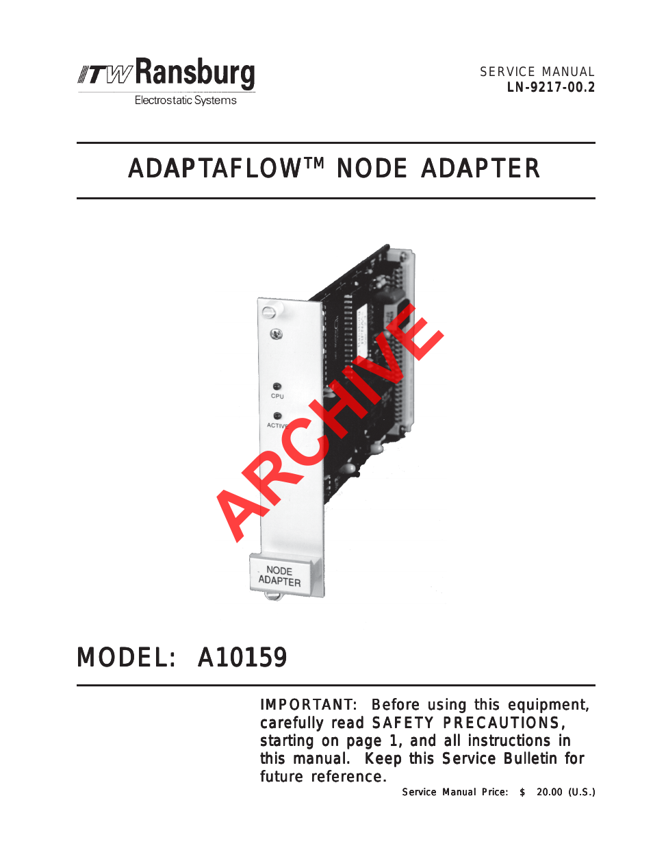 AdaptaFlow Node Adapter A10159