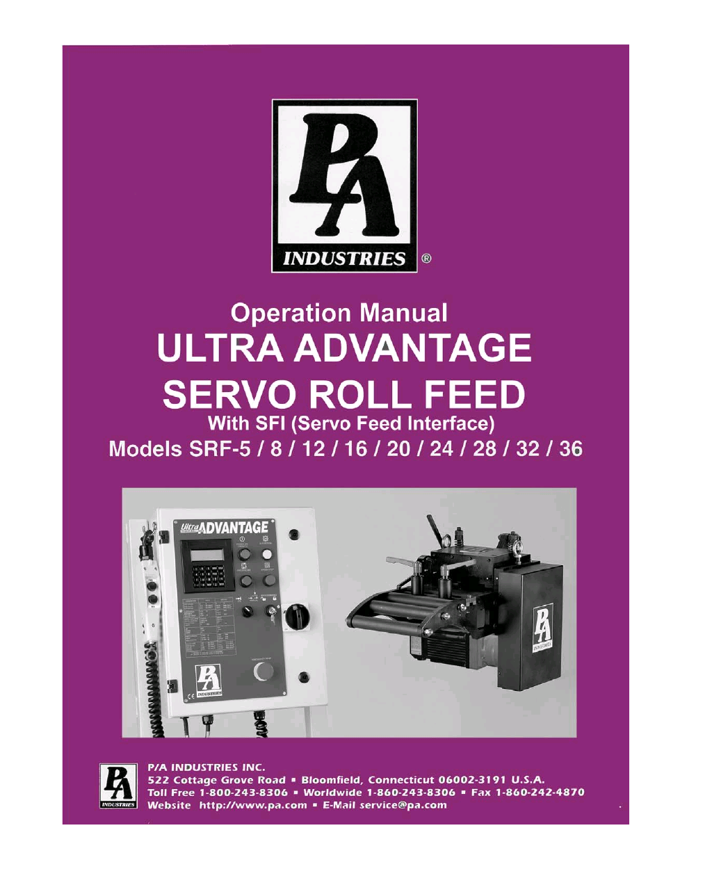 Advantage Servo Roll Feed SRF-5/8/12/16/20/24/28/32/36 with SFI
